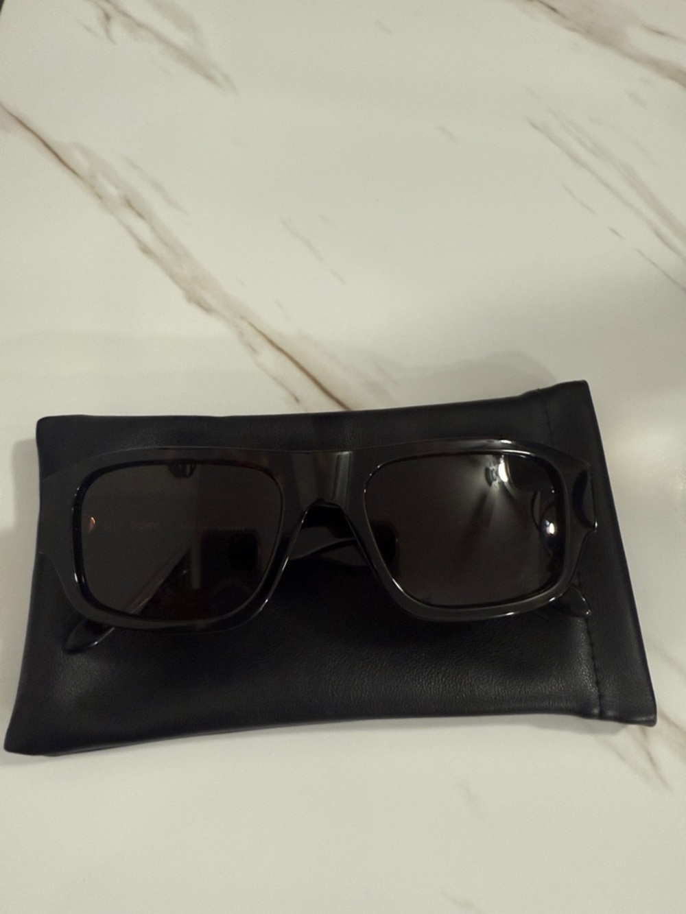 Quay Tortoise Rectangular Sunglasses